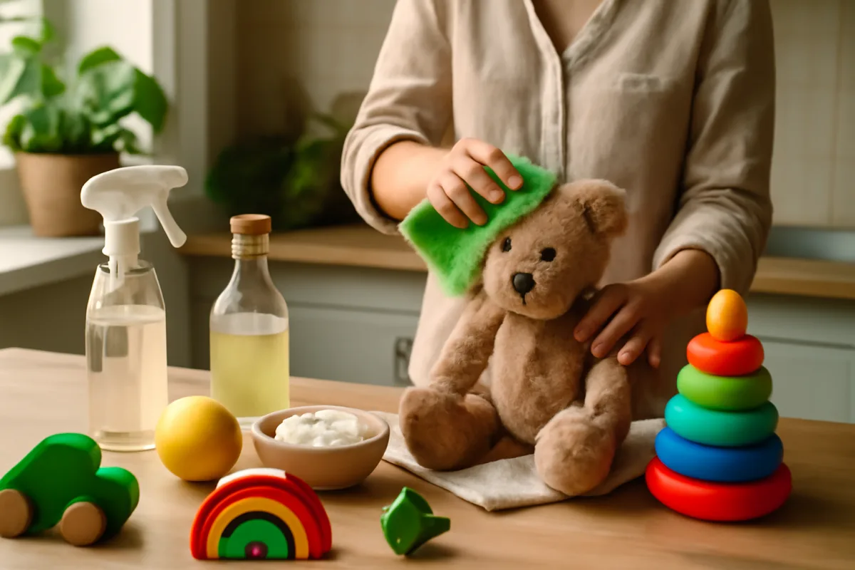Come si igienizzano i giocattoli dei bambini in modo green? Tecniche sicure e non tossiche