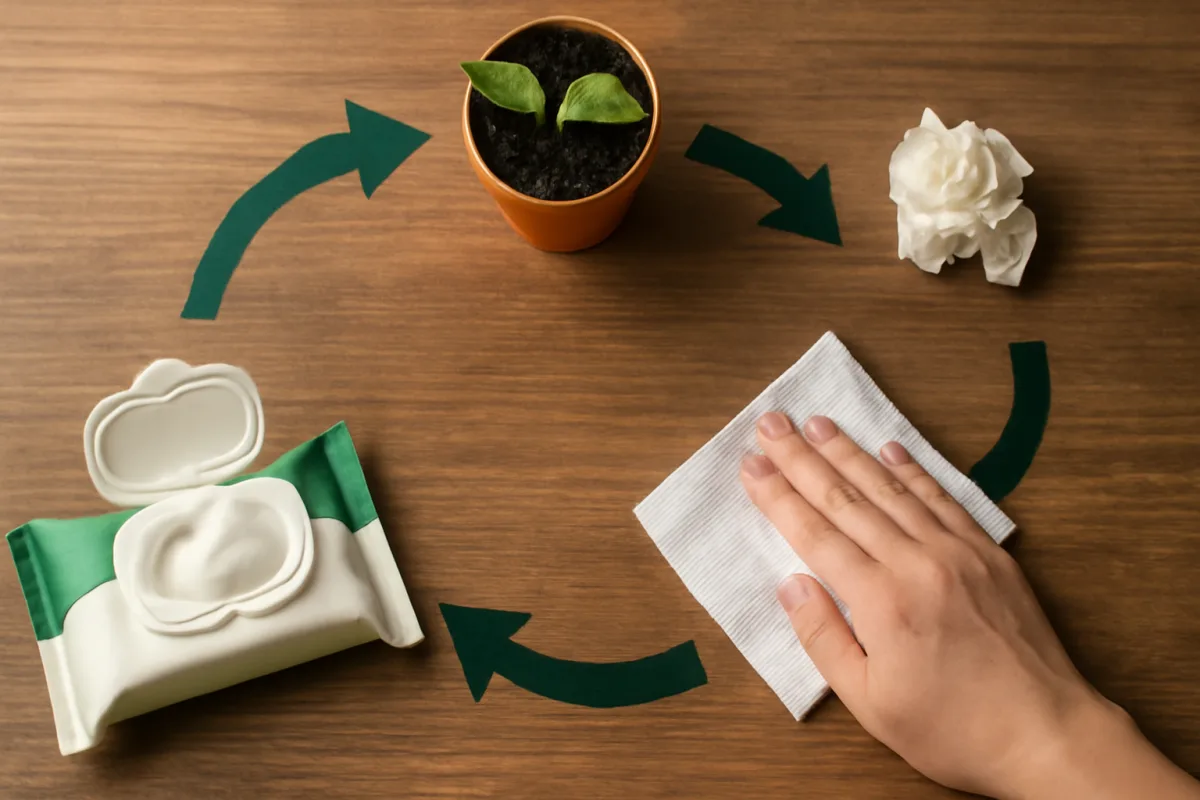 Qual è il ciclo di vita delle eco-salviette? Il motivo per cui conviene usarle