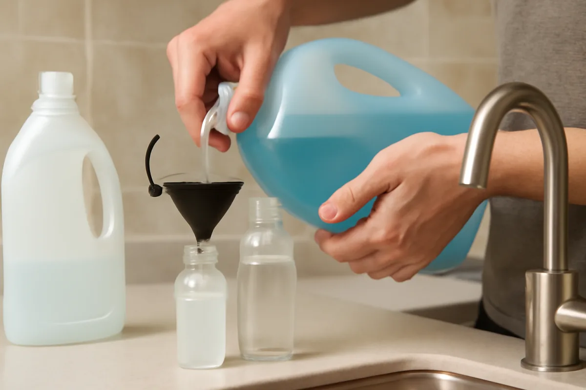 Come ridurre gli sprechi nei detergenti liquidi? Il trucco che allunga la durata dei flaconi