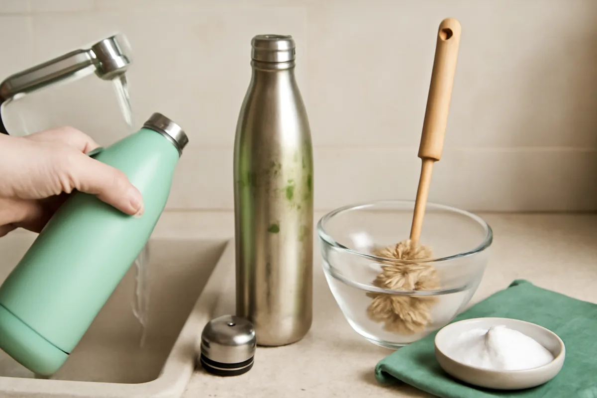 Come si igienizzano bottiglie riutilizzabili? Evita muffe con una soluzione green